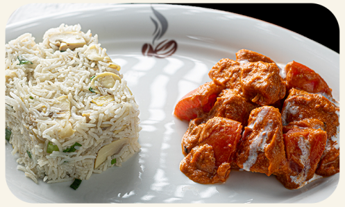 RICE WITH BUTTER CHICKEN