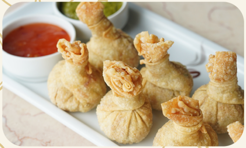 CHICKEN & CHEESE WONTON